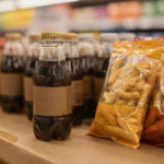 Cross merchandising ejemplos con bebidas junto a bolsas de snacks para impulsar la compra por impulso