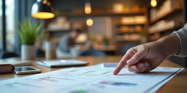 Equipo analizando una estrategia de facing lineal para mejorar la colocación de productos en tienda