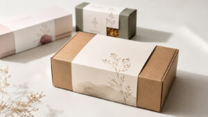 Caja de cartón kraft con sleeve packaging de papel impreso para mejorar la presentación del producto