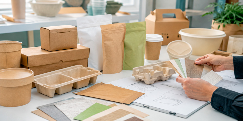 Separación de residuos y gestión final de envases de packaging biodegradable